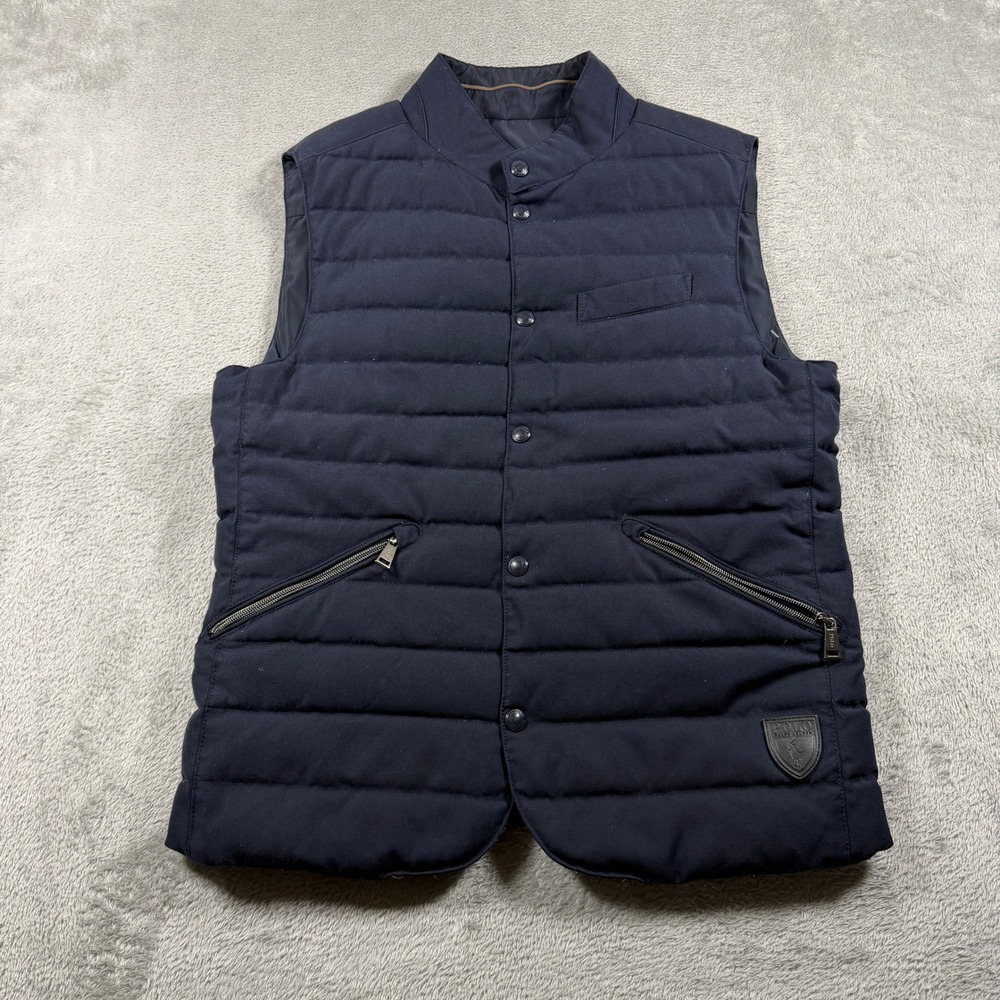 Polo Ralph Lauren Walbrook Quilted Reversible Puffer Vest Men XS Blue Duck Down